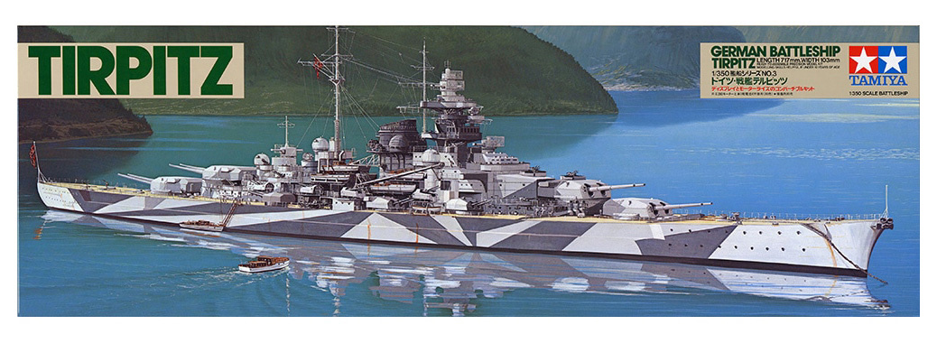TAMIYA - 1/350 Tirpitz Battleship with Stand