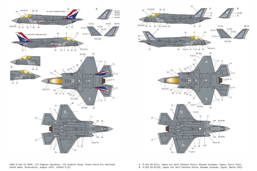Academy 1:72 US Air Force F-35A "1000th Lightning II" Fighter Aircraft