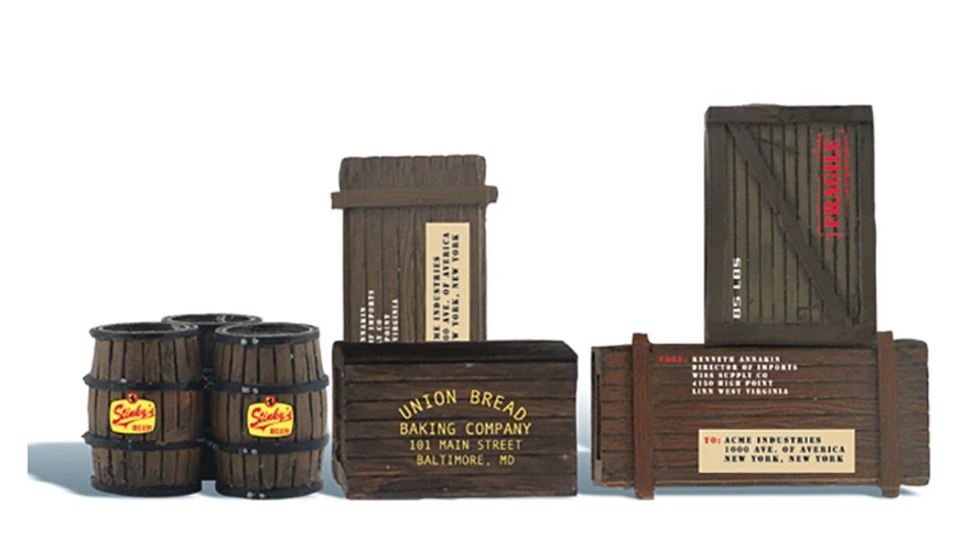Woodland Scenic - A2564 Wooden Crates & Barrels