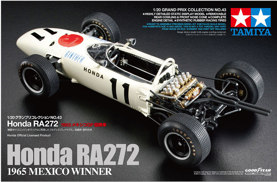 Tamiya - 1/20 Honda RA272 F1 1965 Mexico Winner