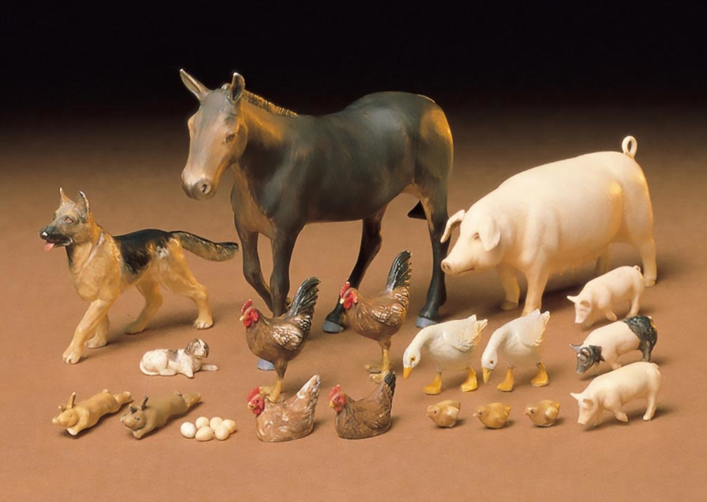 Tamiya - 1/35 LIVESTOCK SET KIT