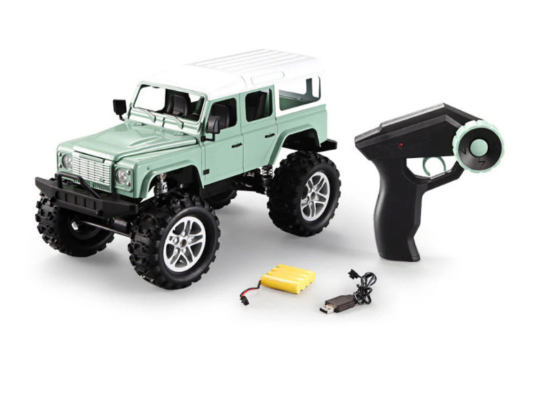 Tamiya RC Vehicles - Green 1:14 RC Land Rover Defender Rock Crawler