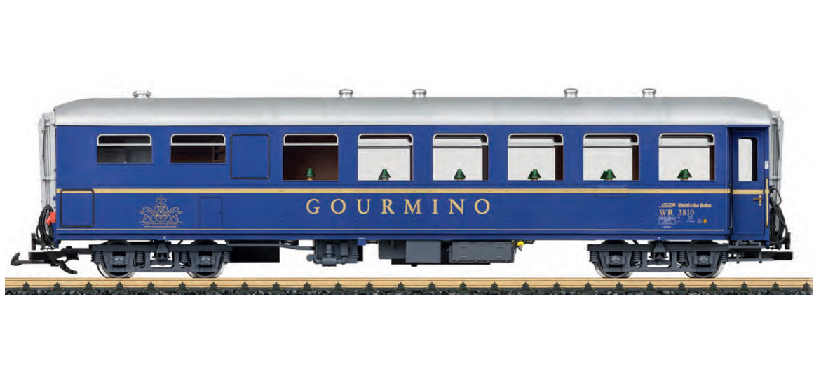 LGB G Scale RhB Dining Car Alpine Classic WR380 Ep. VI