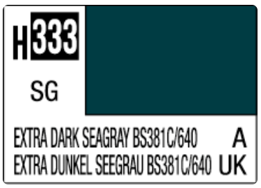 Aqueous H-333 Extra Dark Seagray BS381C/640 (UK)