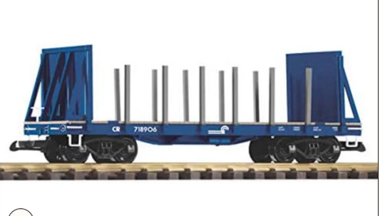 PIKO G Scale Bulkhead Stake Wagon- 38766