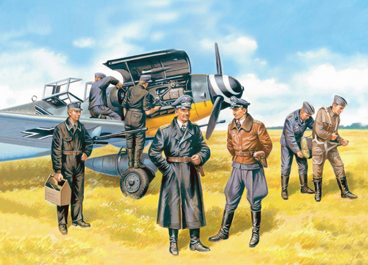 German Luftwaffe Pilots & Ground Personnel (1939-1945) 7 Figures - ICM48082