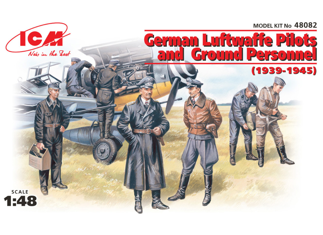 German Luftwaffe Pilots & Ground Personnel (1939-1945) 7 Figures - ICM48082