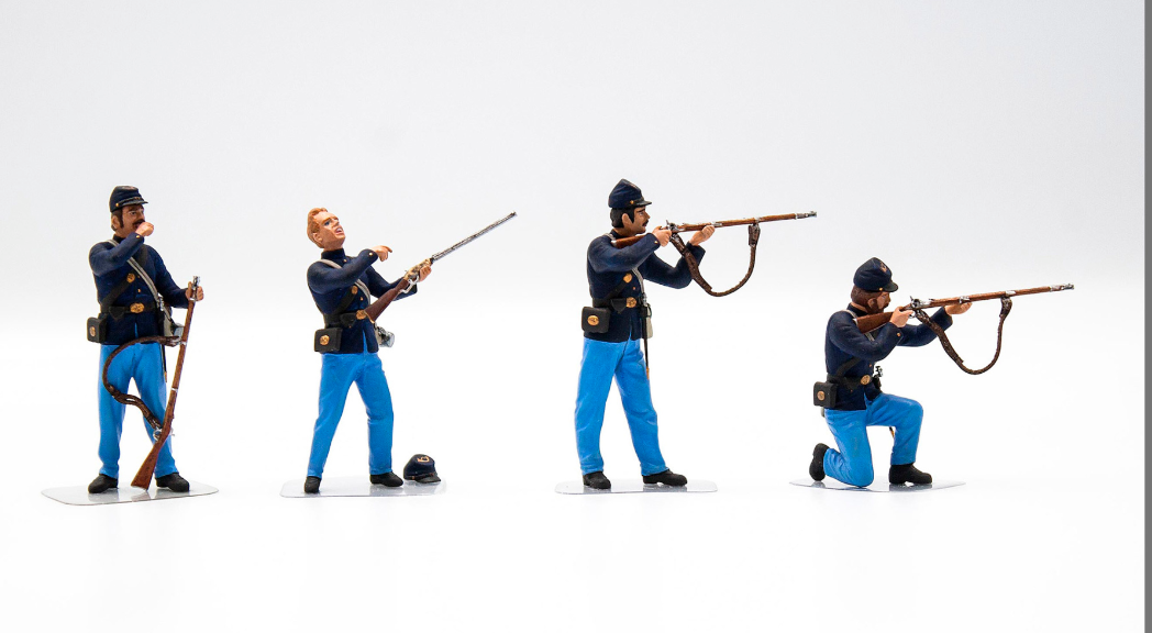 American Civil War Union Infantry 4 Figures - ICM35020