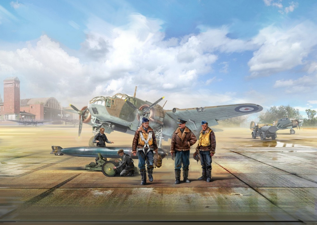 RAF Bomber & Torpedo Pilots (1939-1945) 5 Figures - ICM48090