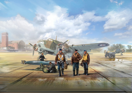 RAF Bomber & Torpedo Pilots (1939-1945) 5 Figures - ICM48090