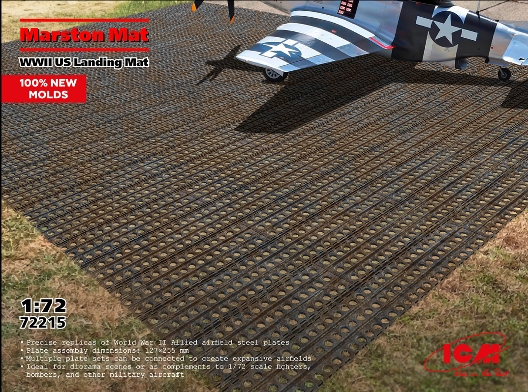 WWII U.S. Landing Marston Mat 1:72 - ICM72215