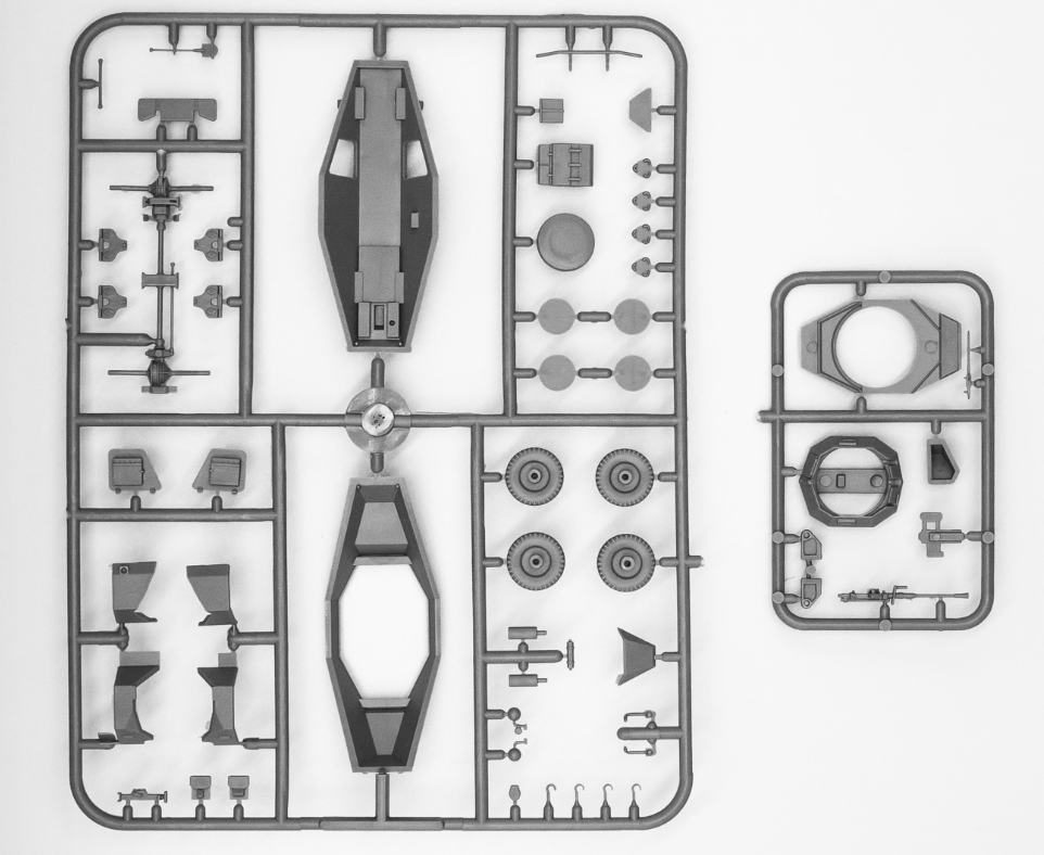 Sd.Kfz.222, German Light Armoured Vehicle 1:72 - ICM72411