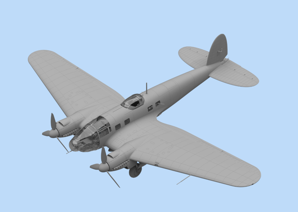 He 111H-6, WWII German Bomber 1/48 - ICM48262