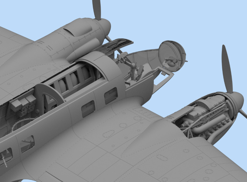 He 111H-3, WWII German Bomber 1/48 - ICM48261