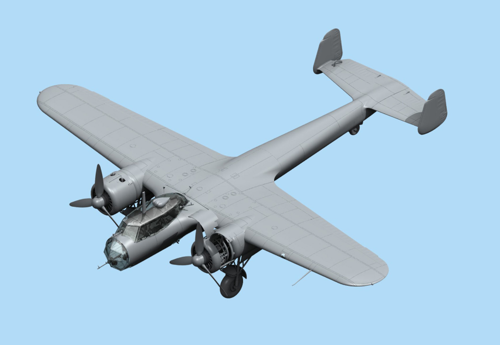 Do 17Z-2, WWII German Bomber 1/48 - ICM48244