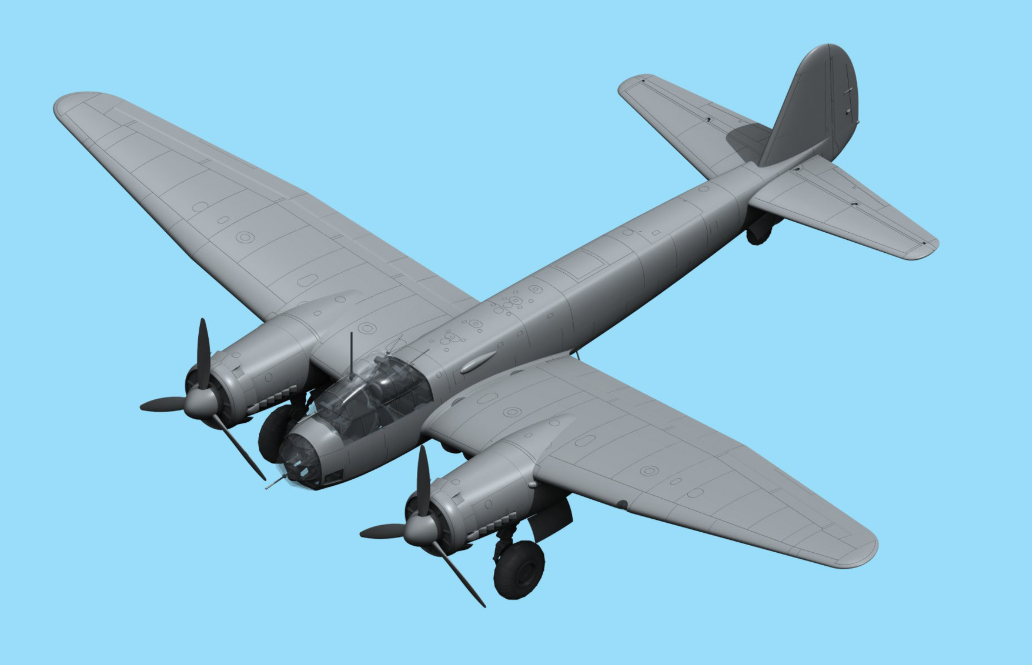 Ju 88A-5, WWII German Bomber 1/48 - ICM48232