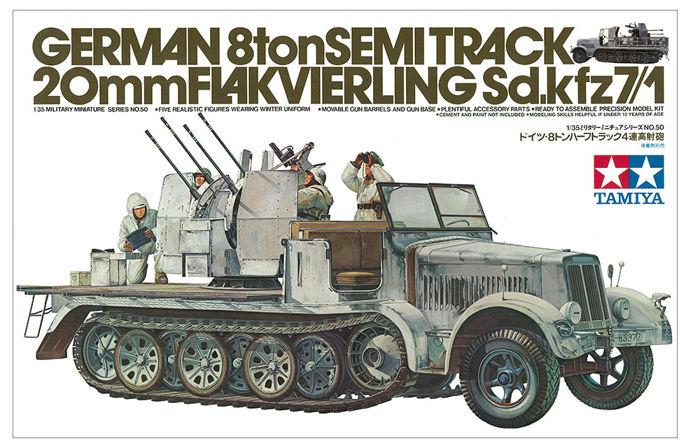 Tamiya - German Half-Track 20mm Flakvierling Sd.Kfz.7/1 1/35 - 35050