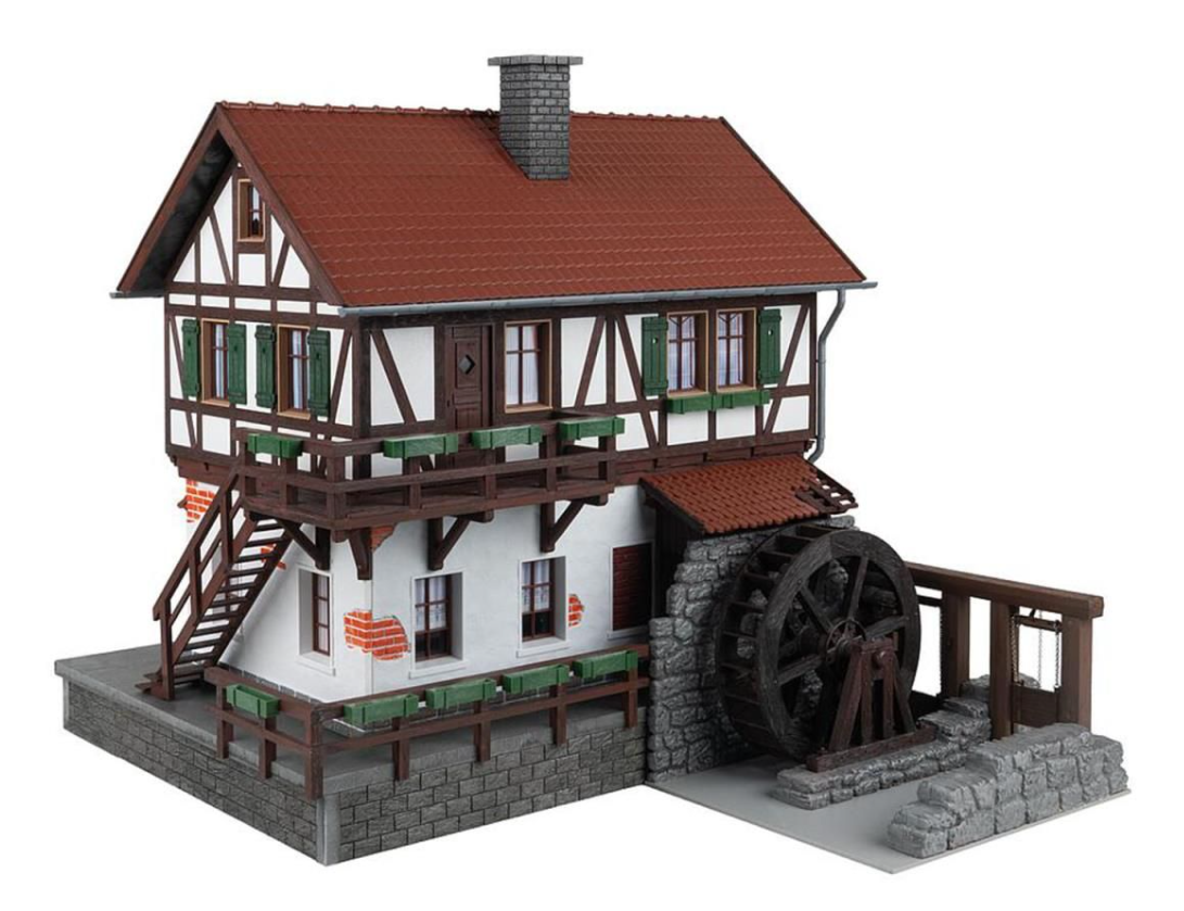 Pola 331115 Half Timbered Watermill Kit