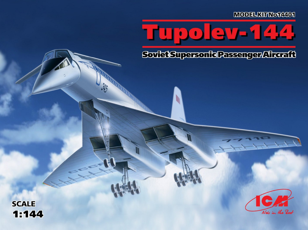 Tupolev-144, Soviet Supersonic Passenger Aircraft ICM14401