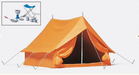 Preiser 45215 Camping Tent and Accessories Kit