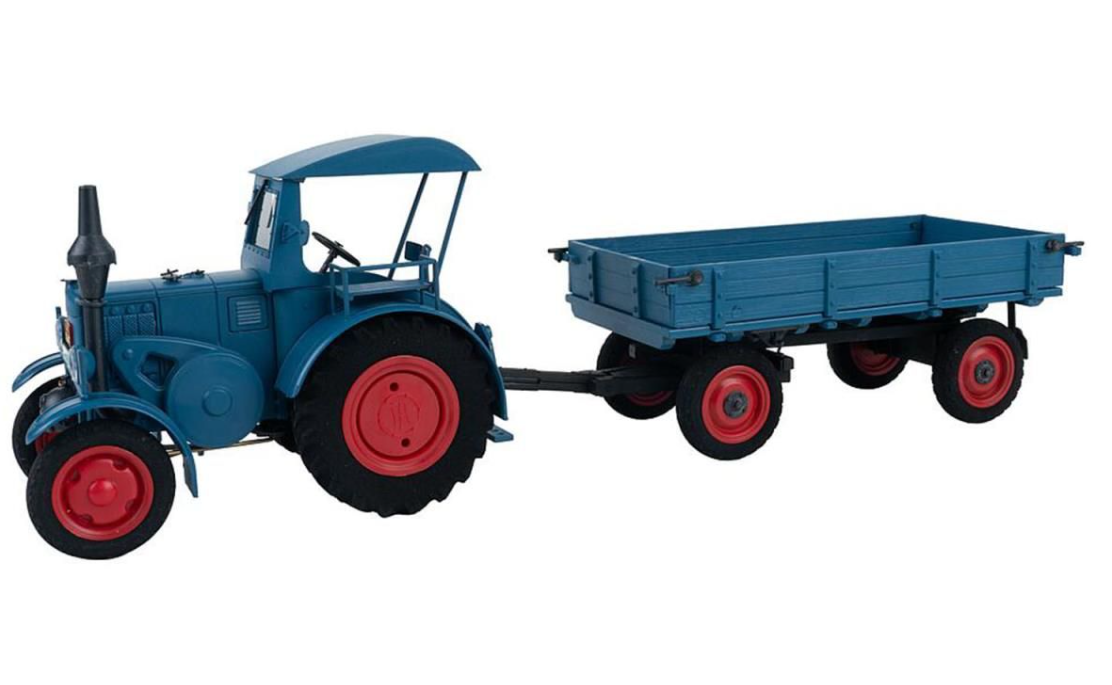 Pola 331620 Lanz Bulldog Tractor with Trailer Kit