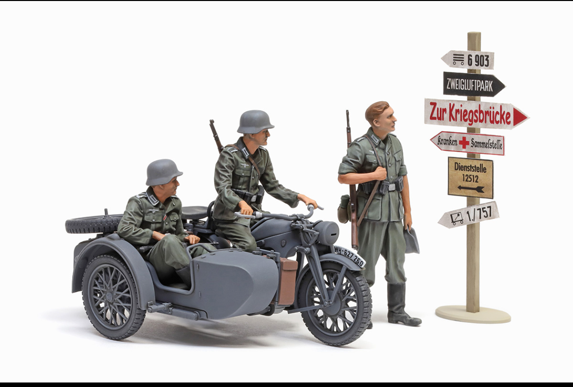 TAMIYA - German 1/35 KS600 & Sidecar 35384