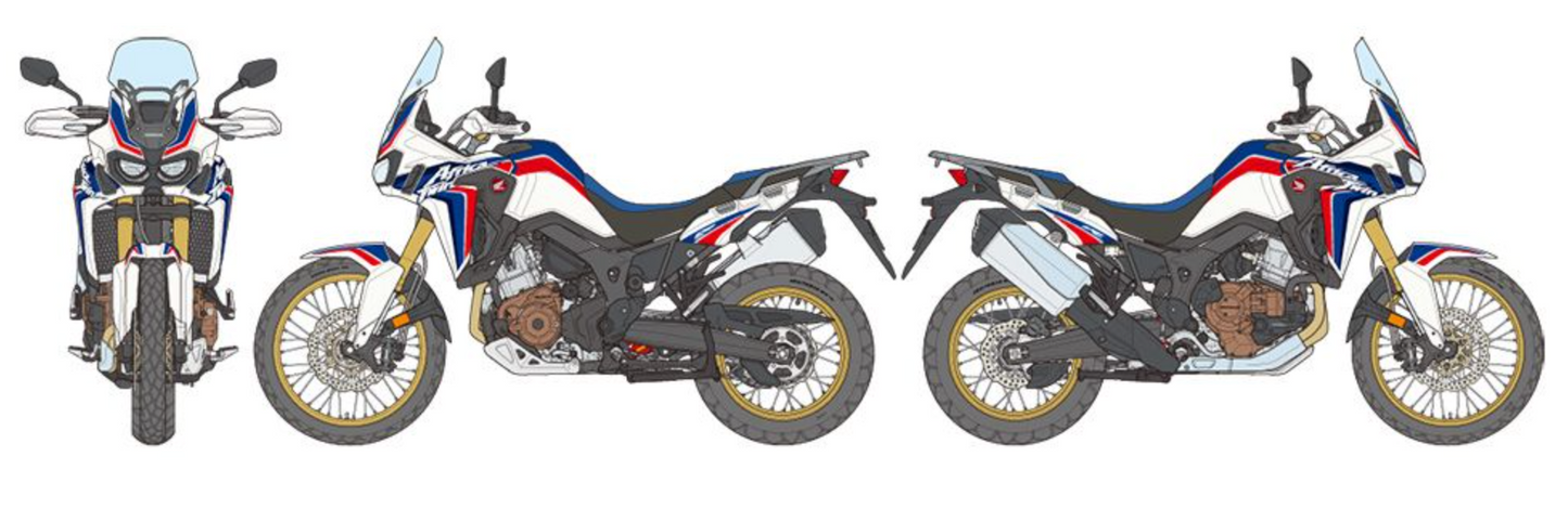 Tamiya 1/6 Honda CRF1000L Africa Twin # 16042