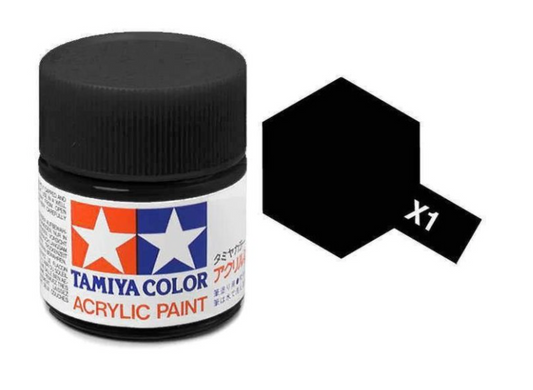 Tamiya Acrylic Paints X1 - 10ml Black
