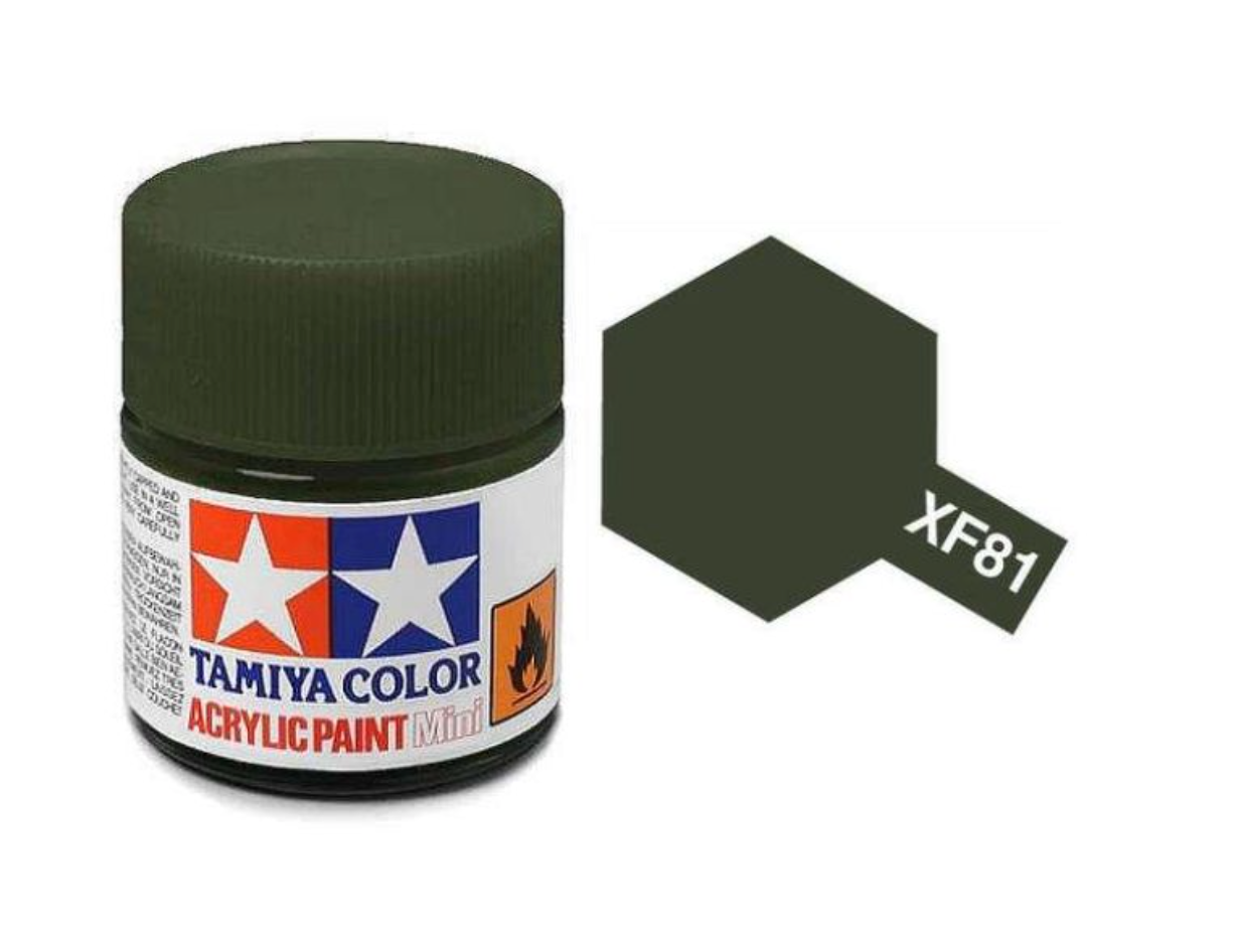 Tamiya XF81 - 10ml Acrylic Dark Green 2 (RAF)
