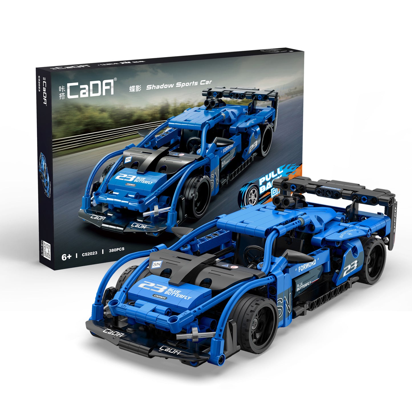 1:18 Pull back racing car - 380pcs. C52023W