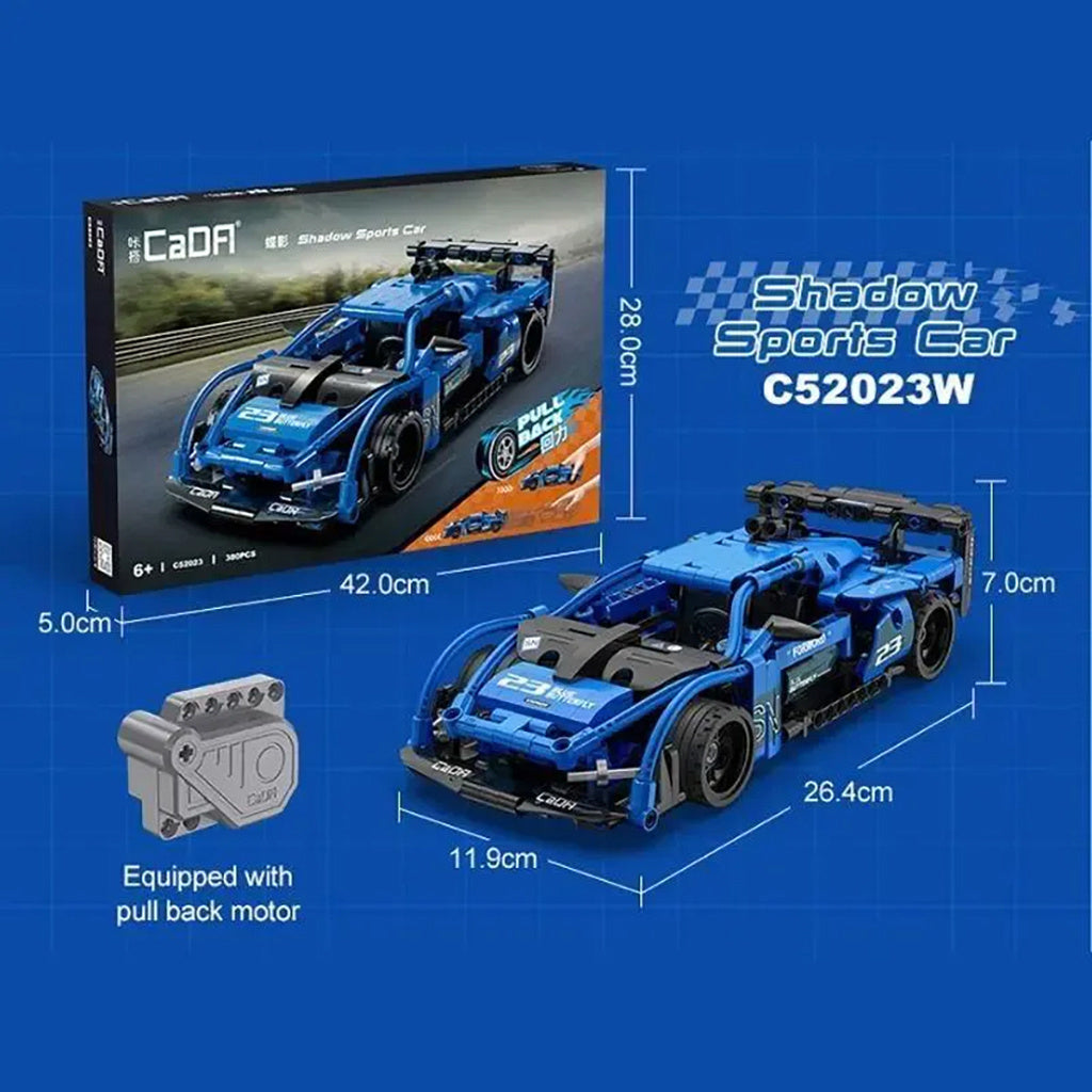 1:18 Pull back racing car - 380pcs. C52023W