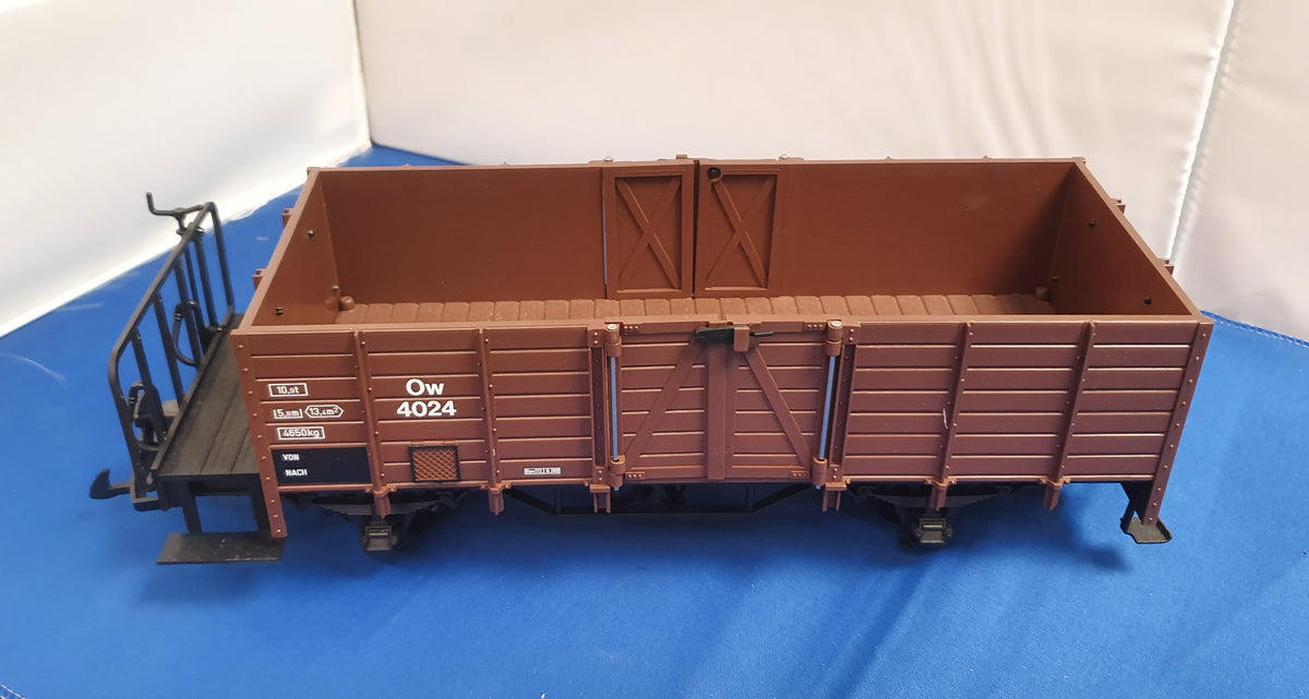 LGB 43601 – Wagon Plat SOEG OOw à Bogies – Échelle B – Époque I Et VI – Roues Métal – Modélisme Ferroviaire