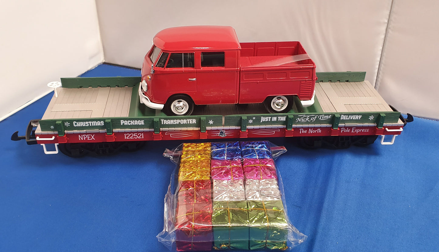 PIKO G Scale Christmas package transporter.  38776