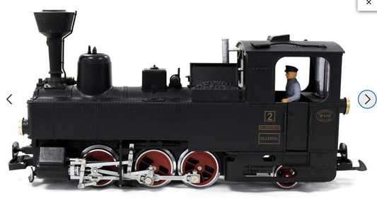 LGB Zillertalbahn Black '2' U CLASS 0-6-2T Locomotive G Scale - L21761 - L22711