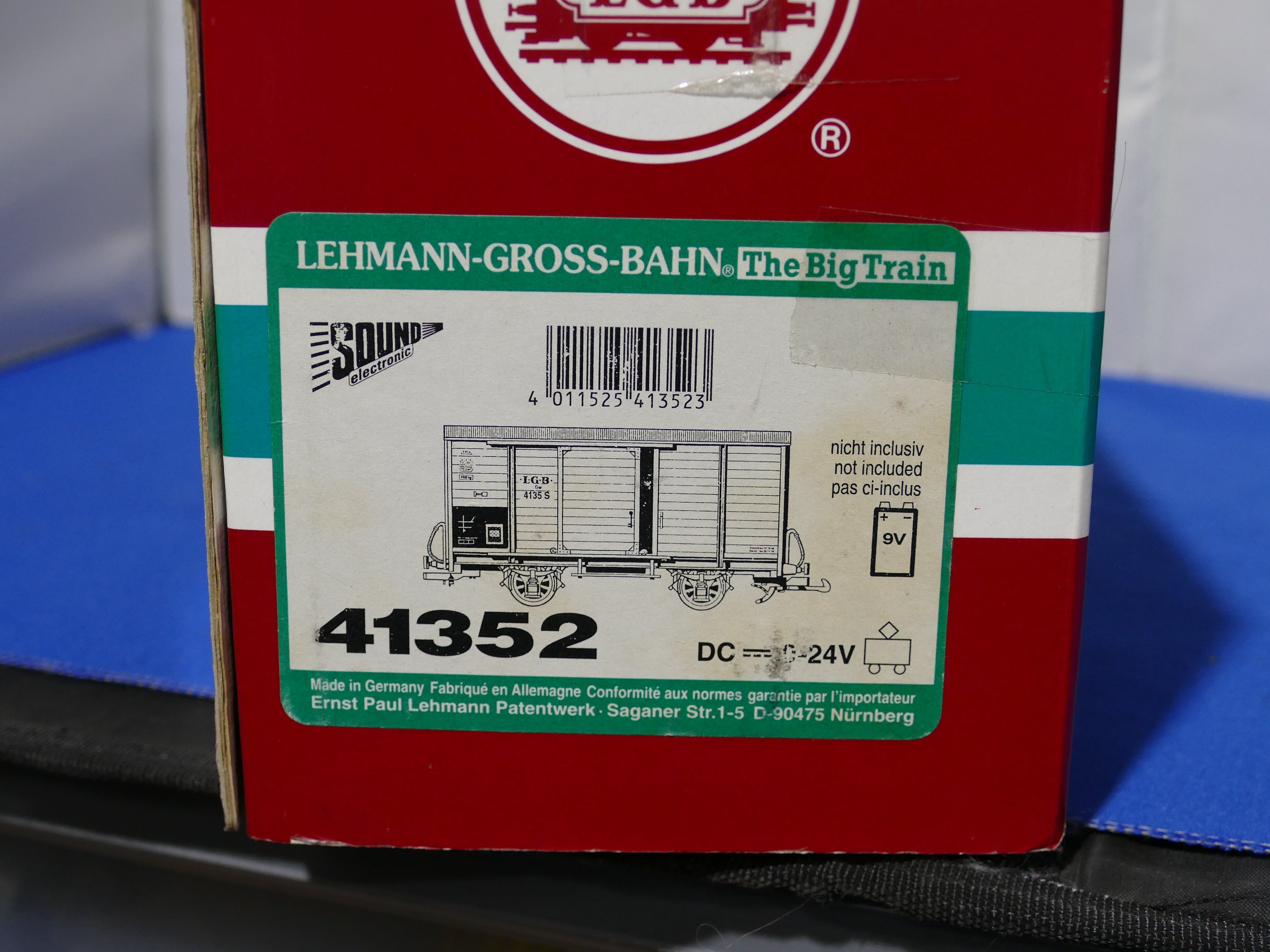 lgb 初期 LGB 41352 Box Van with Sound decoder (used) – Tony Green Steam Models