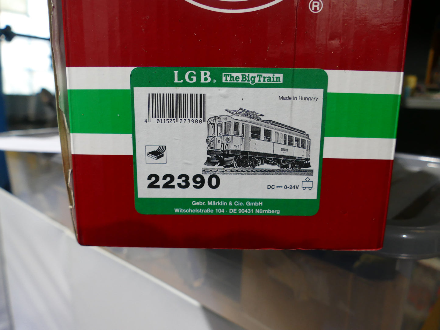 LGB G Scale - 22390 Bernina Rail Bus (used)