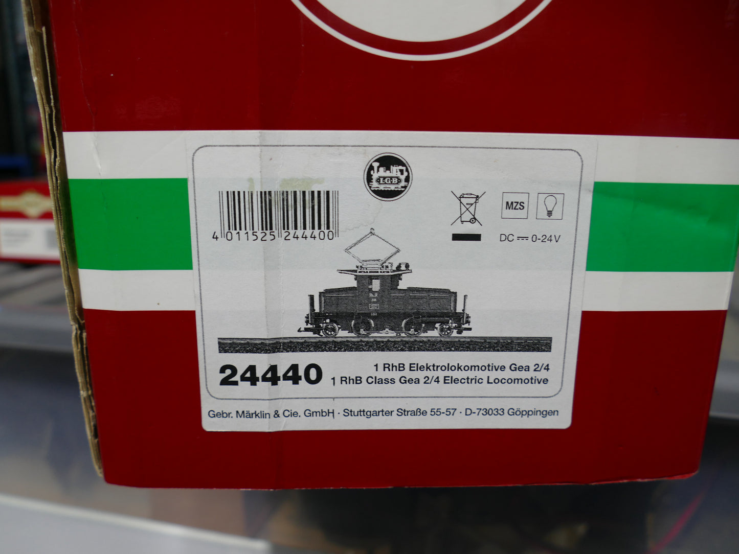 LGB G Scale - 24440 Class Gea 2/4 Electric Loco (used)