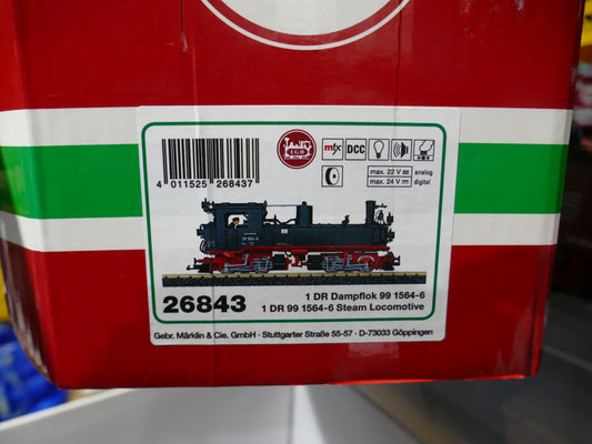 LGB G Scale - 26843 DR Steam Loco 99 1564