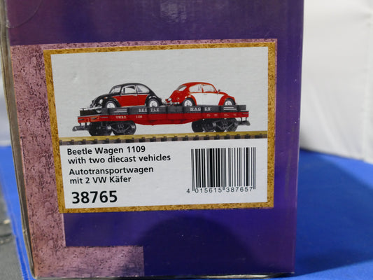 PIKO G Scale 38765 Beetle Transporter with Cars (used)
