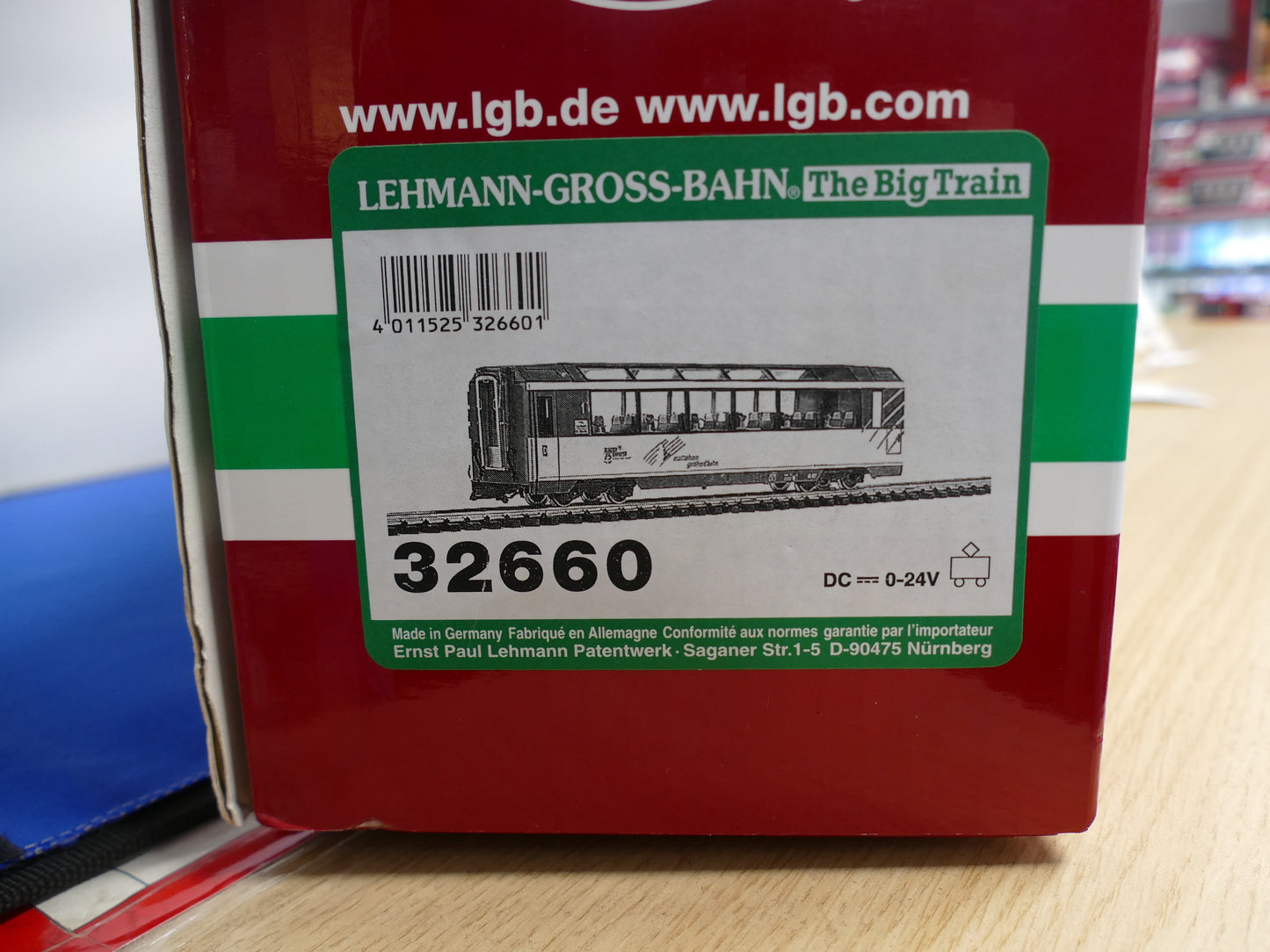 LGB G Scale Matterhorn Gotthard Bahn Passenger Car (used)