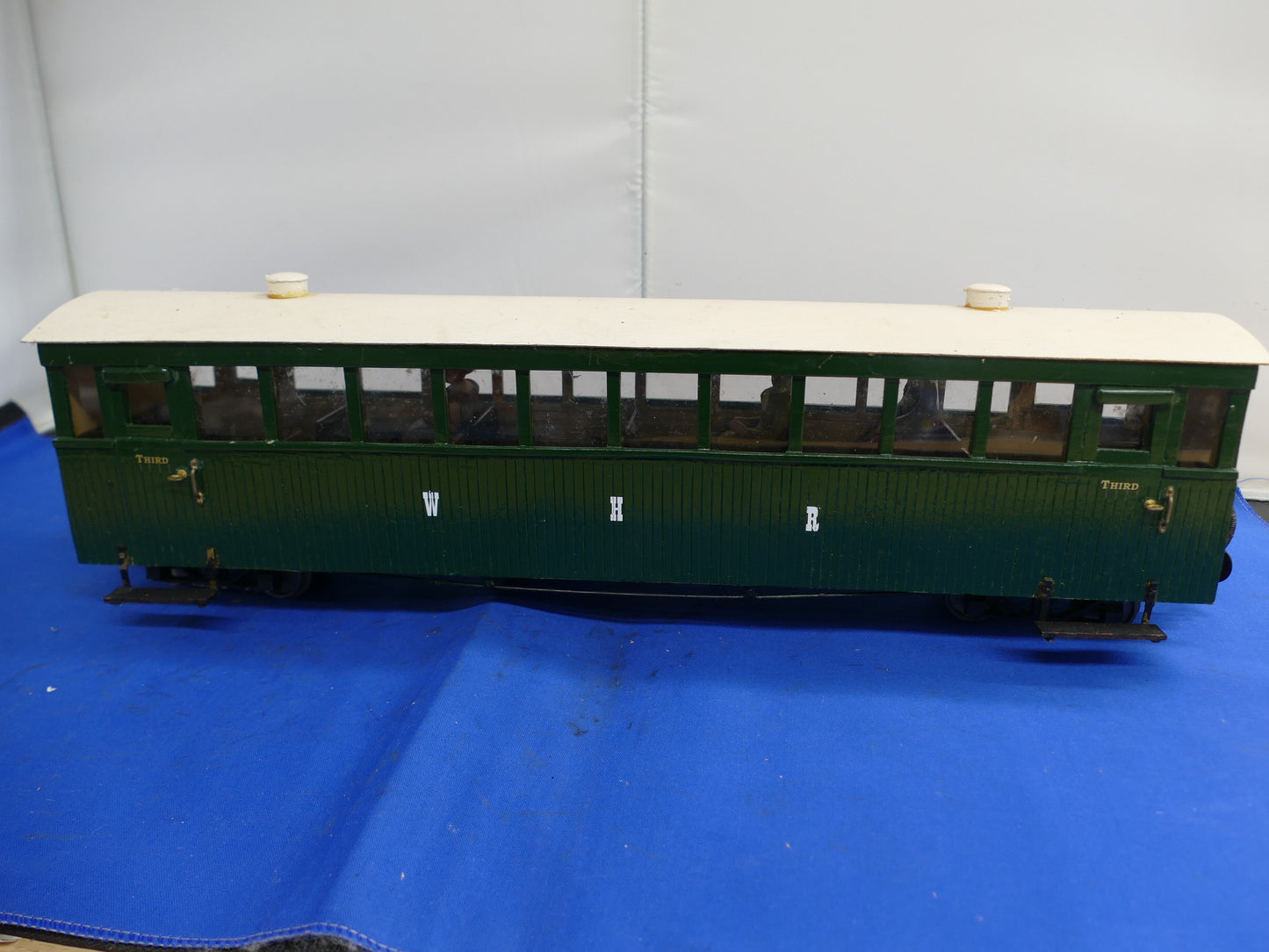G Scale WHR 3rd Class Green Passenger Car (used)