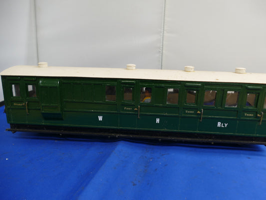 G Scale WHR 3rd Class Green Passenger Car (used)