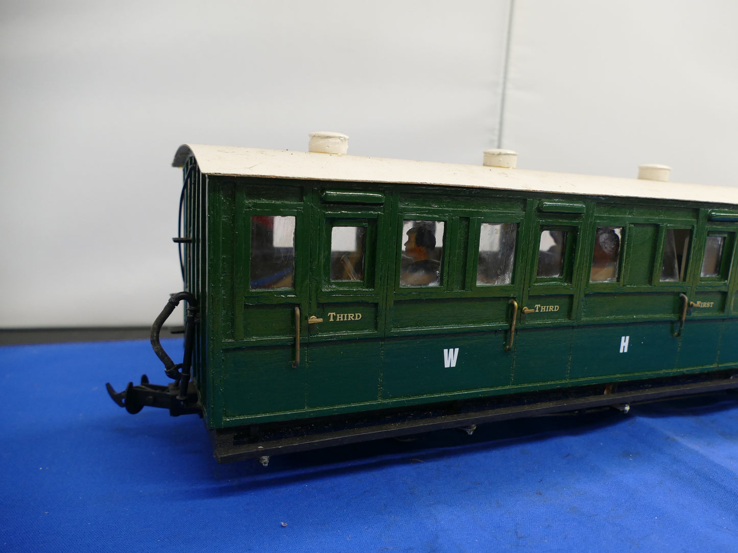 G Scale WHR 3rd Class Green Passenger Car (used)