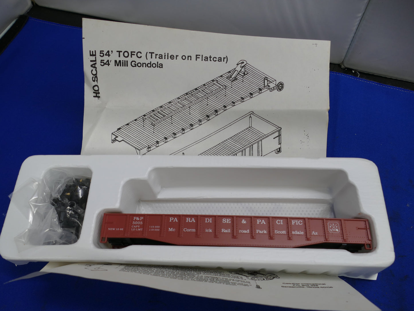 Athearn HO (Con-Cor)- 54' Gondola Kit (used)