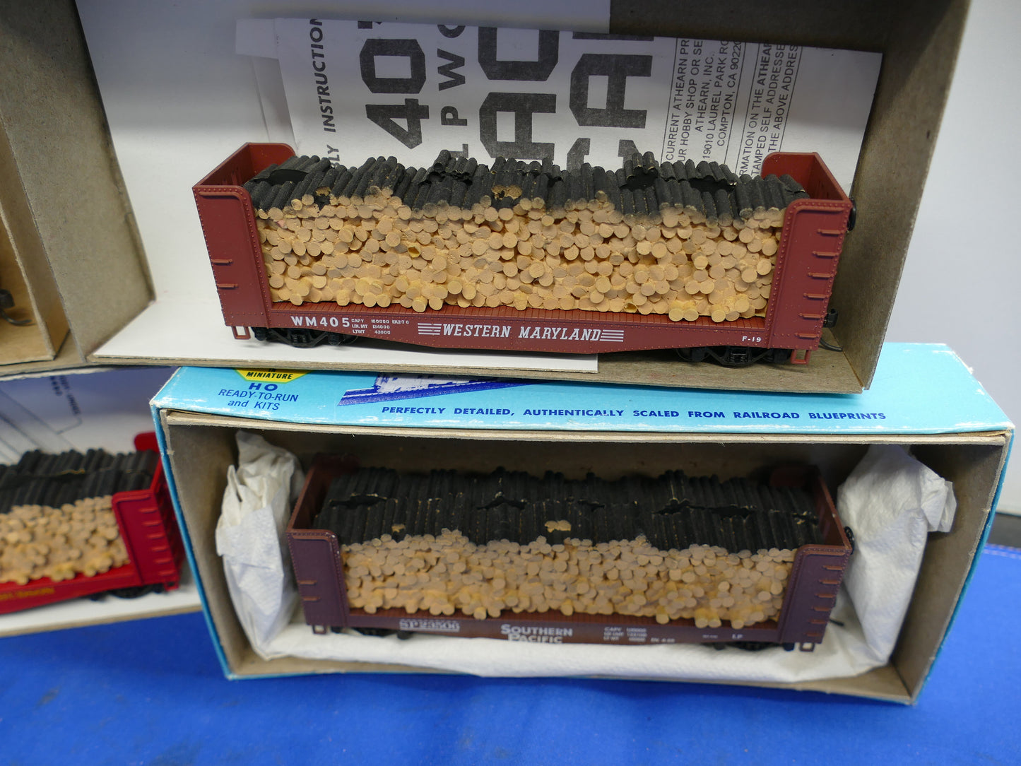 Athearn HO - Set 0f 5 Pulpwood Cars (used)