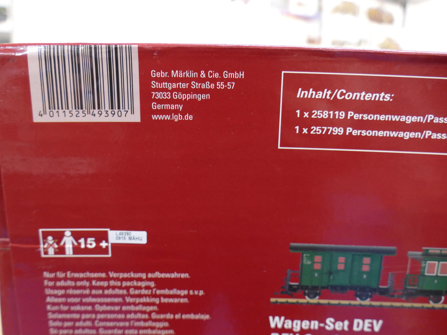 LGB 49390 DEV Wagon Set (used)