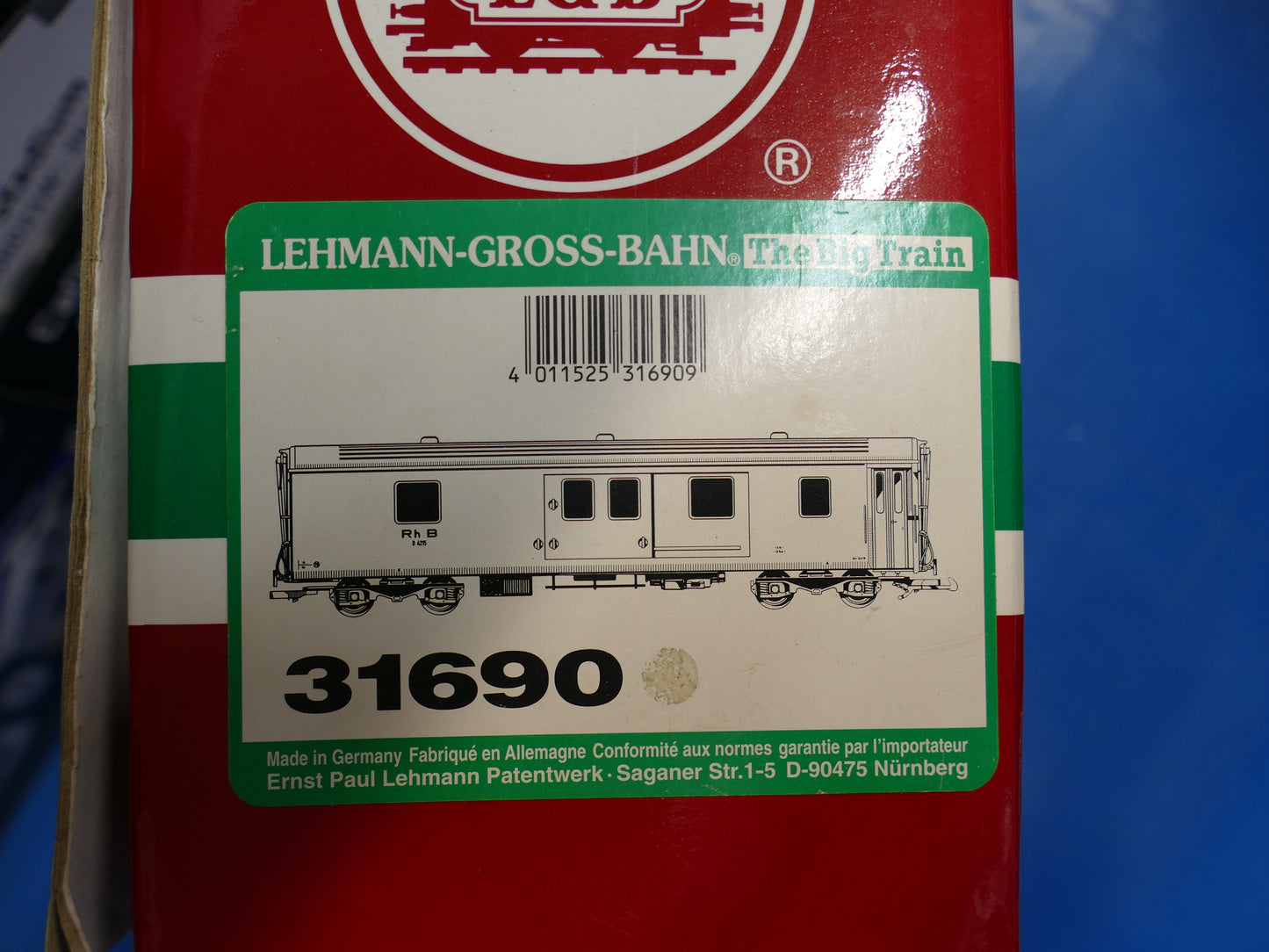 LGB RHB Brake Coach 31690 (used)