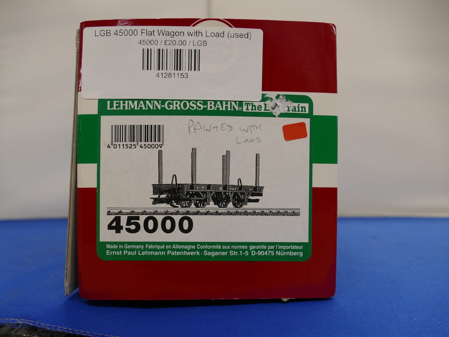 LGB 45000 Flat Wagon with Load (used)
