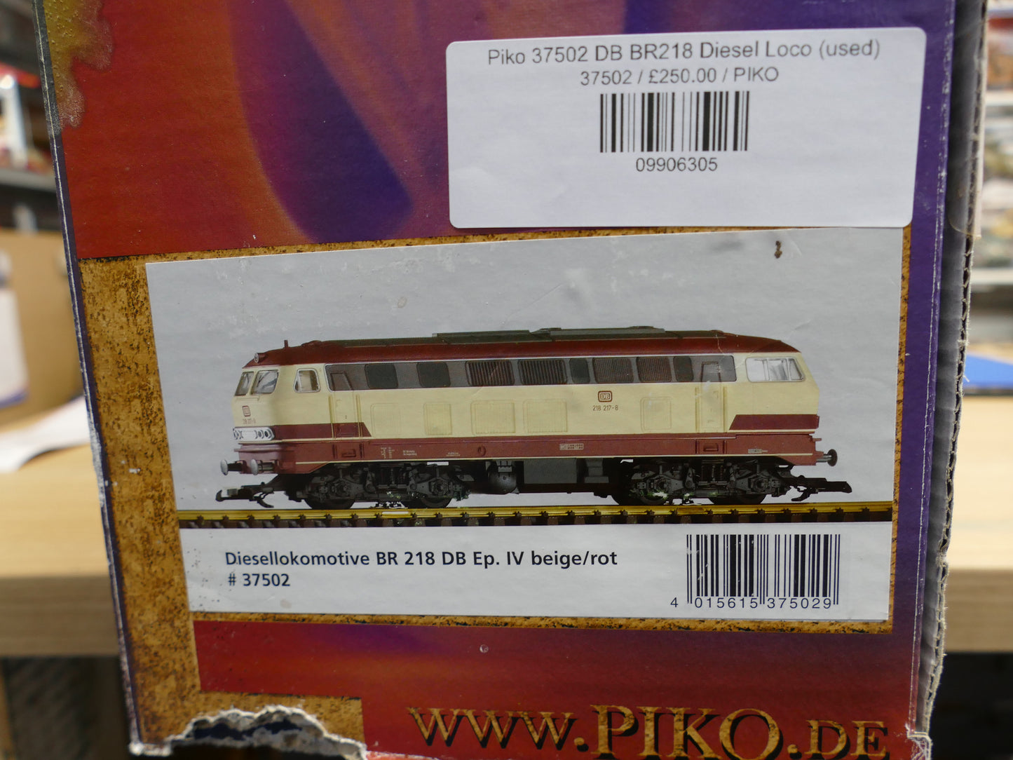 Piko 37502 DB BR218 Diesel Loco (used)