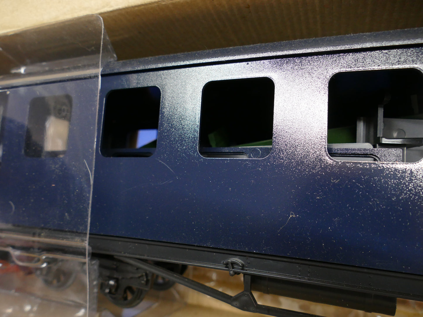 Train Bogie Coach Blue Repainted (used)